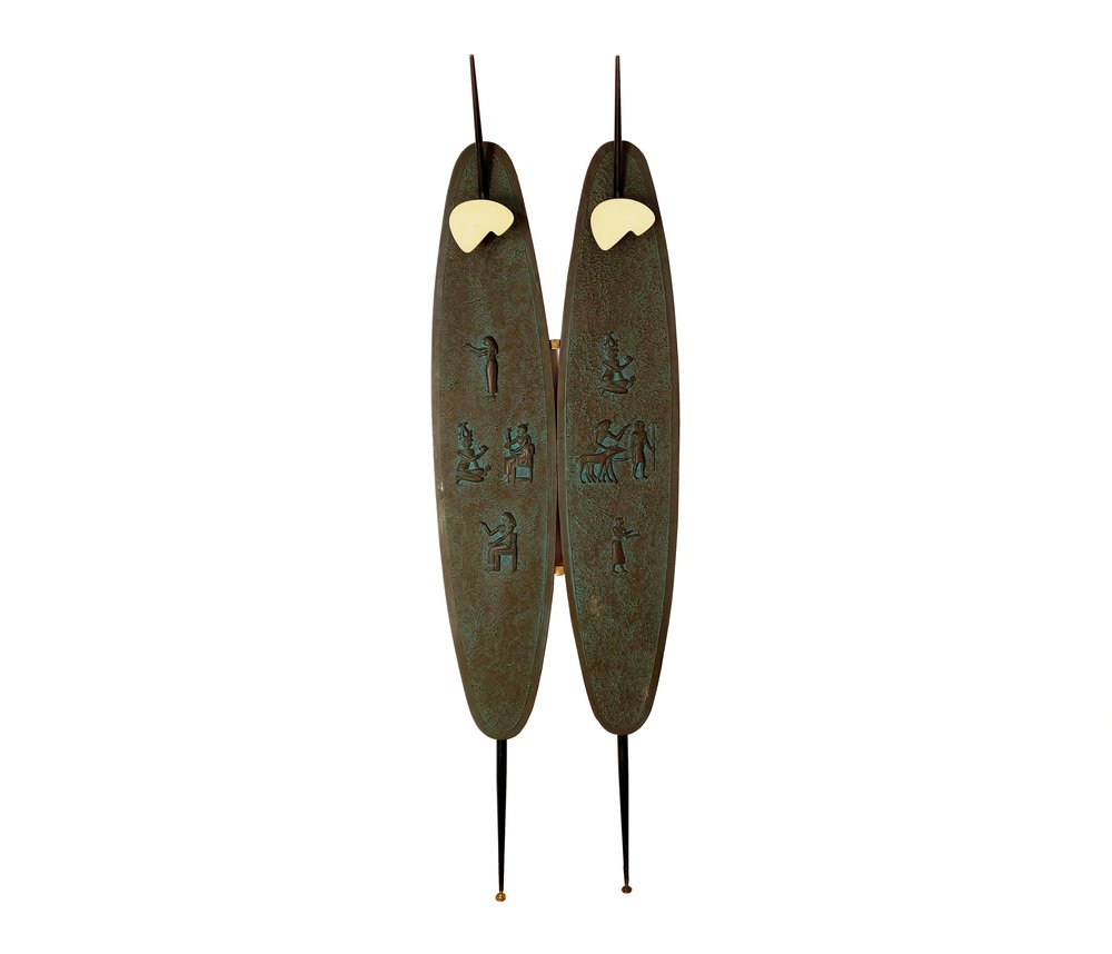 Mid-Century Italian Egyptian Revival Coat Rack, 1950s