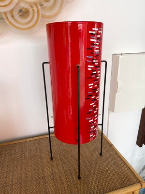 Mid-Century Italian Enamel Metal Lamp from Poggibonsi, 1960s-FUE-1254590