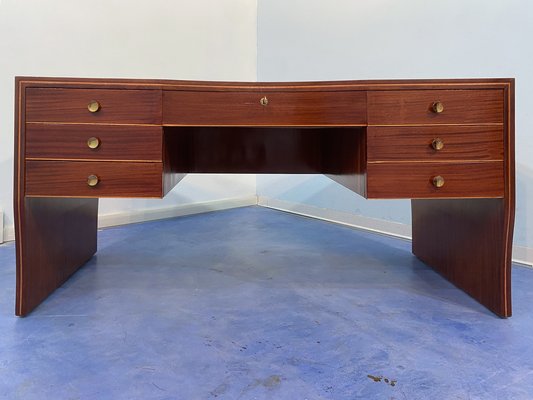 Mid-Century Italian Executive Desk by Osvaldo Borsani for Atelier Borsani Varedo, 1940s-MTX-1705051