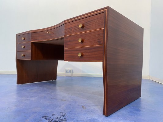 Mid-Century Italian Executive Desk by Osvaldo Borsani for Atelier Borsani Varedo, 1940s-MTX-1705051