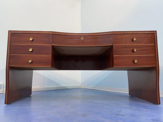 Mid-Century Italian Executive Desk by Osvaldo Borsani for Atelier Borsani Varedo, 1940s-MTX-1705051