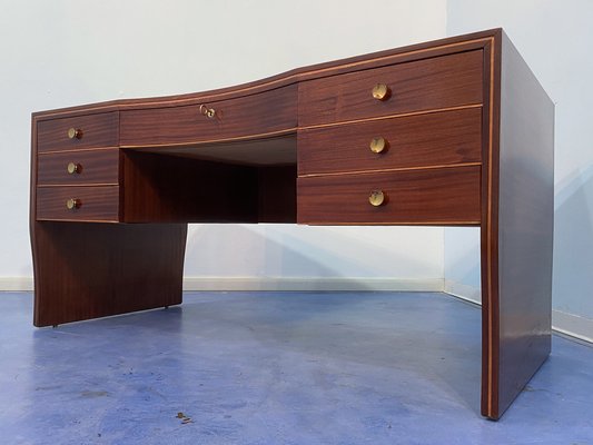 Mid-Century Italian Executive Desk by Osvaldo Borsani for Atelier Borsani Varedo, 1940s-MTX-1705051