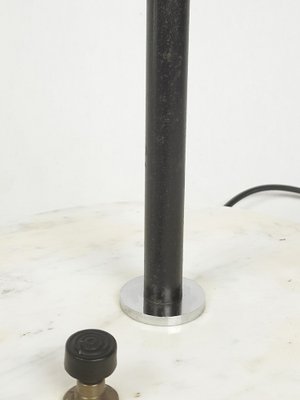 Mid-Century Italian Floor Lamp in Chrome-Plated Metal and Marble, 1960s-RD-1819906