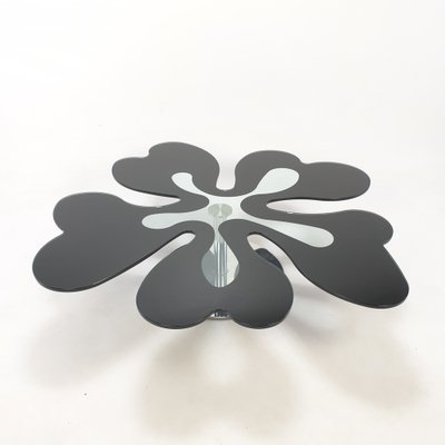 Mid-Century Italian Flower Table in Chrome and Glass, 1980s-RQL-962655