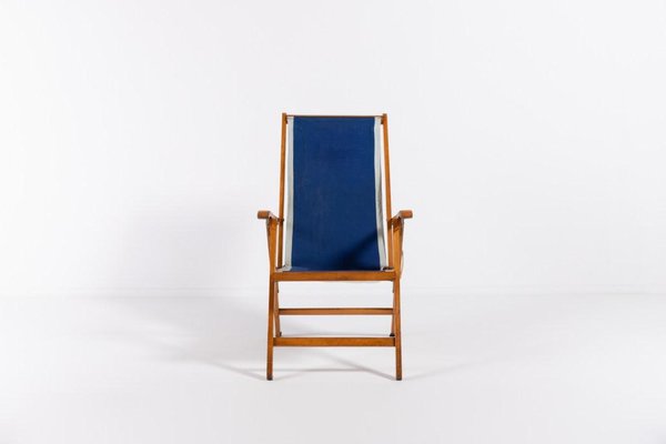 Mid-Century Italian Foldable Deck Chair from Fratelli Reguitti, 1960s-KMC-1281453