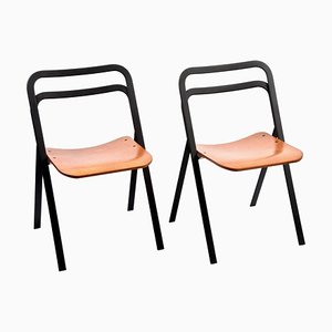 Mid-Century Italian Folding Chairs by Giorgio Cattelan for Cidue, Italy, 1970s, Set of 2-JDR-1125595