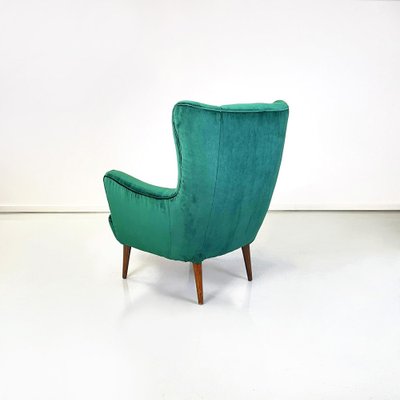 Mid-Century Italian Forest Green Armchairs, 1950s, Set of 2-GDD-1446857