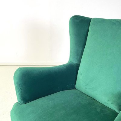 Mid-Century Italian Forest Green Armchairs, 1950s, Set of 2-GDD-1446857