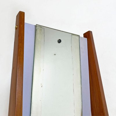 Mid-Century Italian Freestanding Full-Length Mirror with Wooden Structure, 1960s-GDD-1165968