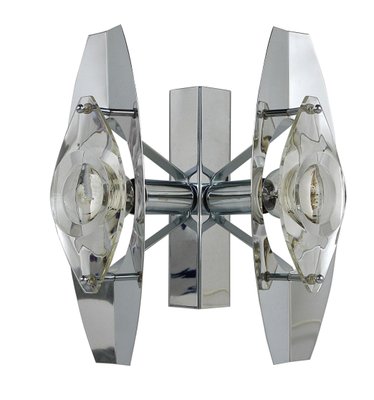 Mid-Century Italian Glass Sconce by Oscar Torlasco for Stilkronen, 1960s-JDR-1142108