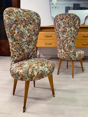 Mid-Century Italian Gobelin Side Chairs by Paolo Buffa, 1950s, Set of 2-MTX-1162444