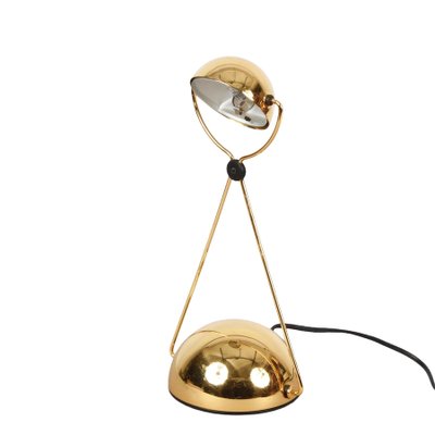 Mid-Century Italian Gold-Plated Metal Meridiana Table Lamp by Paolo Francesco Piva for Stefano Cevoli, 1980s-JDR-1125601