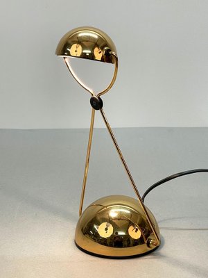 Mid-Century Italian Gold-Plated Metal Meridiana Table Lamp by Paolo Francesco Piva for Stefano Cevoli, 1980s-JDR-1125601