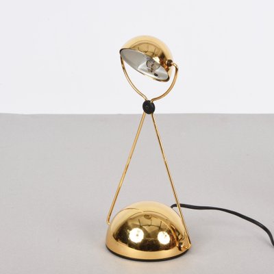 Mid-Century Italian Gold-Plated Metal Meridiana Table Lamp by Paolo Francesco Piva for Stefano Cevoli, 1980s-JDR-1125601