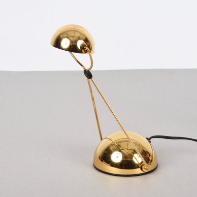 Mid-Century Italian Gold-Plated Metal Meridiana Table Lamp by Paolo Francesco Piva for Stefano Cevoli, 1980s-JDR-1125601