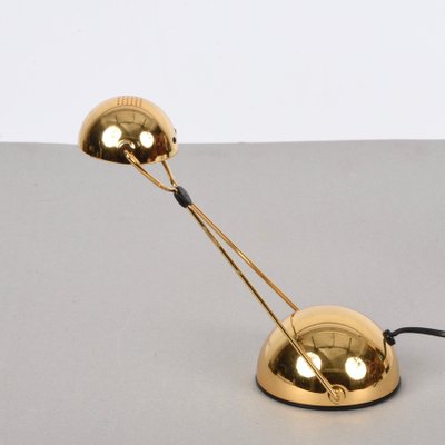 Mid-Century Italian Gold-Plated Metal Meridiana Table Lamp by Paolo Francesco Piva for Stefano Cevoli, 1980s-JDR-1125601