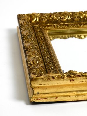 Mid-Century Italian Gold-Plated Wooden Frame Wall Mirror-RR-1305314