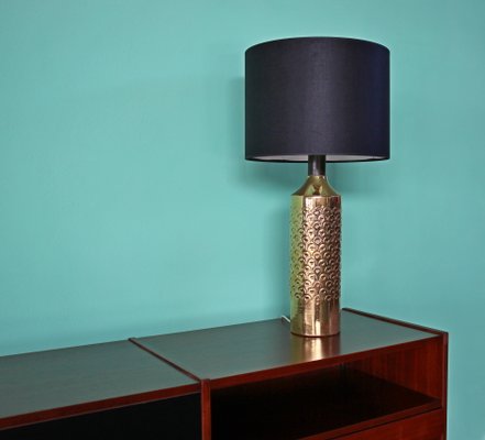 Mid-Century Italian Gold Table Lamp by Aldo Londi for Bitossi-HZ-1078529