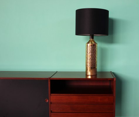 Mid-Century Italian Gold Table Lamp by Aldo Londi for Bitossi-HZ-1078529