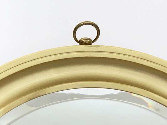 Mid-Century Italian Golden Aluminum Mirror by Sergio Mazza for Artemide, 1960s-JDR-1126017