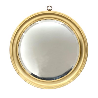 Mid-Century Italian Golden Aluminum Mirror by Sergio Mazza for Artemide, 1960s-JDR-1126017