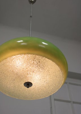 Mid-Century Italian Green Glass Pendant Lamp-HGJ-1438390