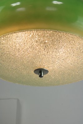 Mid-Century Italian Green Glass Pendant Lamp-HGJ-1438390