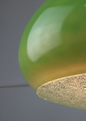 Mid-Century Italian Green Glass Pendant Lamp-HGJ-1438390