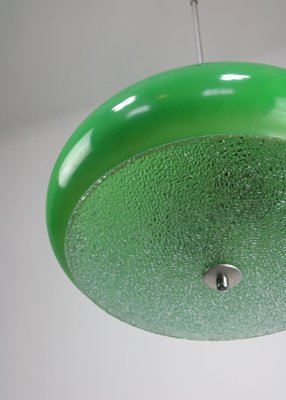 Mid-Century Italian Green Glass Pendant Lamp-HGJ-1438390