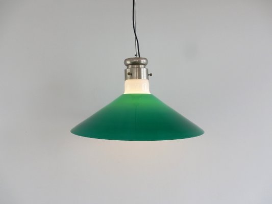 Mid-Century Italian Green Murano Glass Pendant Lamp by Alessandro Pianon for Vistosi-NV-863092