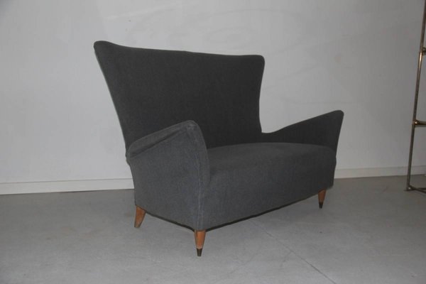 Mid-Century Italian Grey Sofa, 1950s-EH-541014