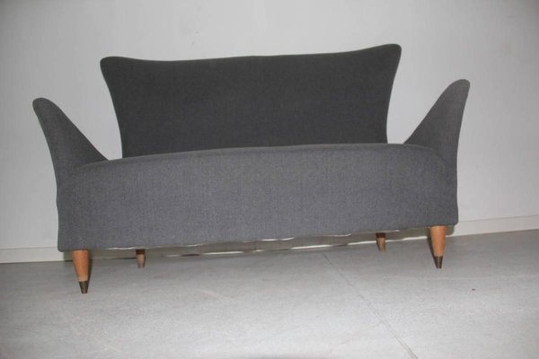 Mid-Century Italian Grey Sofa, 1950s-EH-541014