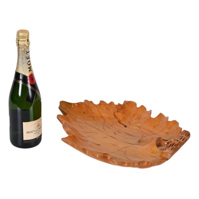 Mid-Century Italian Handmade Birch Maple Leaf-Shaped Centerpiece, 1950s-JDR-1414120