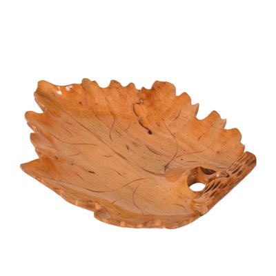 Mid-Century Italian Handmade Birch Maple Leaf-Shaped Centerpiece, 1950s-JDR-1414120