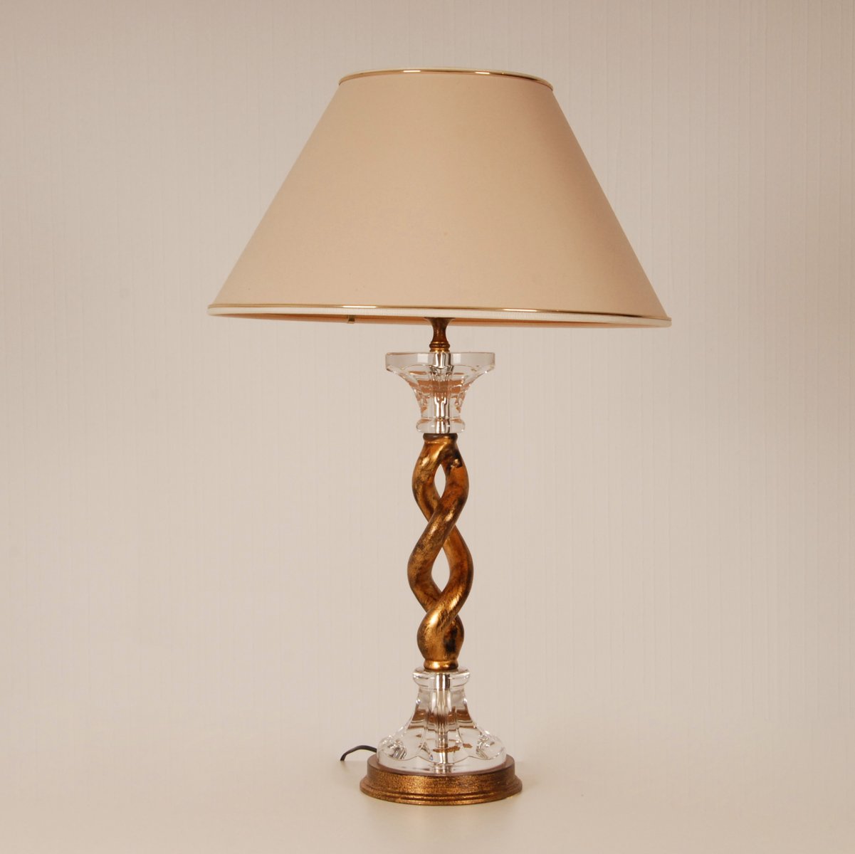 Mid-Century Italian Hollywood Regency Barley Twist Table Lamp from Banci, 1970s