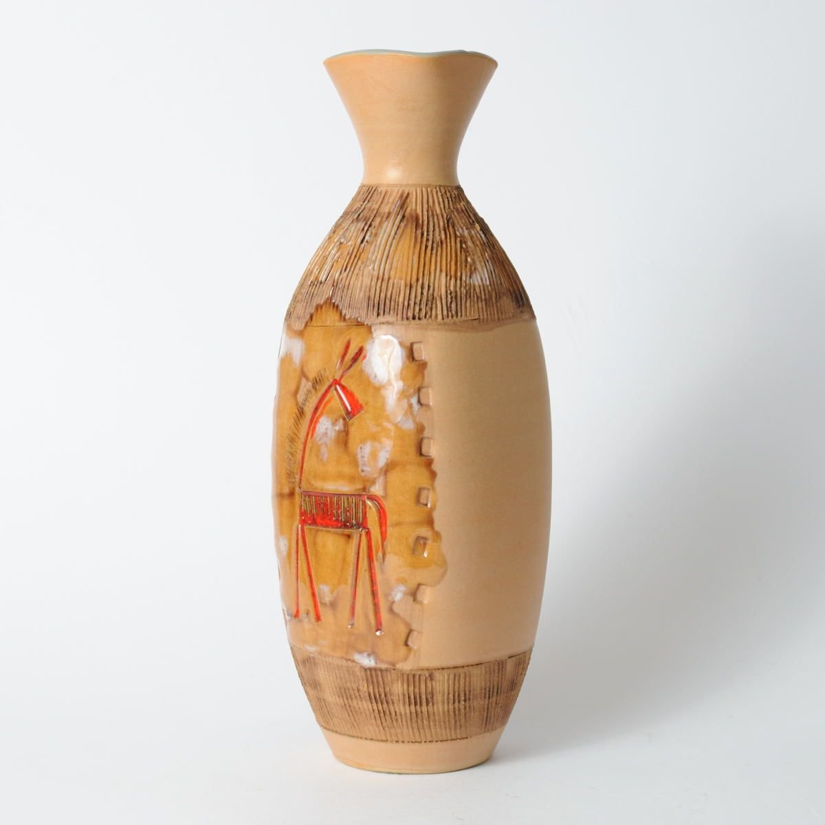 Mid-Century Italian Horse Vase from Fratelli Fanciullacci, 1960s