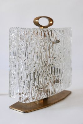 Mid-Century Italian Ice Glass Table Lamp, 1950s-WPT-570071