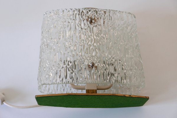 Mid-Century Italian Ice Glass Table Lamp, 1950s-WPT-570071