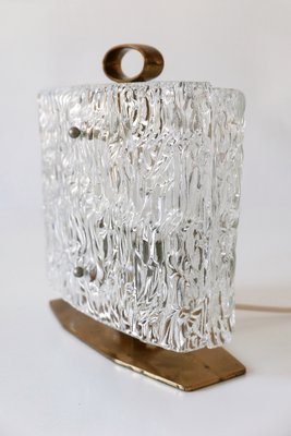 Mid-Century Italian Ice Glass Table Lamp, 1950s-WPT-570071