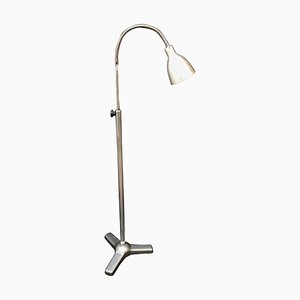 Mid-Century Italian Industrial Aluminum and Steel Medical Floor Lamp, 1950s-JDR-1126129