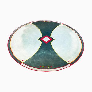 Mid-Century Italian Large Round Carpet, 1980s-GDD-1278688