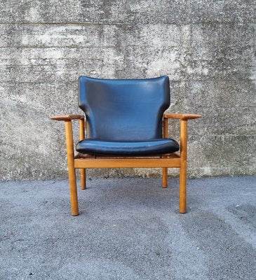 Mid-Century Italian Leather Armchair by Charles F.Joosten and Carlo Zacconi for Framar, 1960s-PUG-1298222