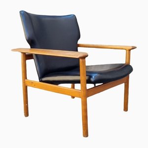 Mid-Century Italian Leather Armchair by Charles F.Joosten and Carlo Zacconi for Framar, 1960s-PUG-1298222