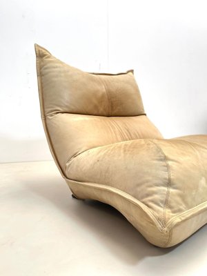 Mid-Century Italian Lounge Chair in Leather, 1970s-FGA-1225955