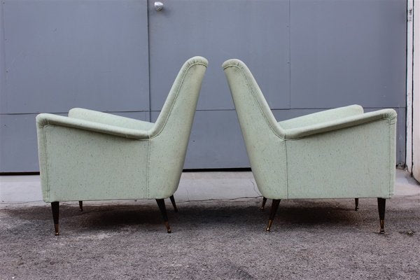 Mid-Century Italian Lounge Chairs in the Style of Gio Ponti, Set of 2-EH-637559