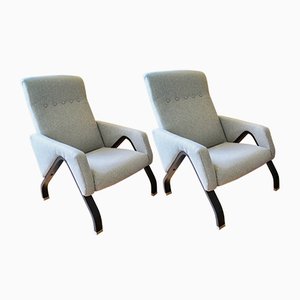 Mid-Century Italian Lounge Chairs in the Style of Ico Parisi, 1960s, Set of 2-DVX-900967