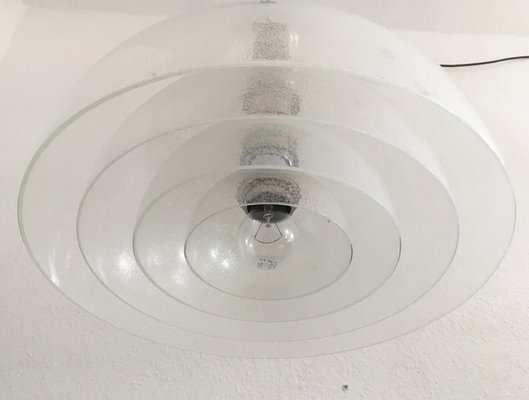 Mid-Century Italian LT 338 Glass Pendant Lamp by Carlo Nason for Mazzega-UAH-850705