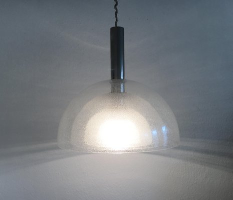 Mid-Century Italian LT 338 Glass Pendant Lamp by Carlo Nason for Mazzega-UAH-850705