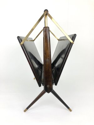 Mid-Century Italian Magazine Rack in Ico Parisi Style-LYQ-1171688