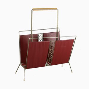 Mid-Century Italian Magazine Rack-HGJ-1017398